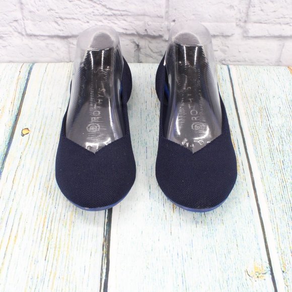 Rothy's Blue Nylon Slip On Casual Flat Loafer Shoes Size 9.5 Wide - Picture 5 of 9